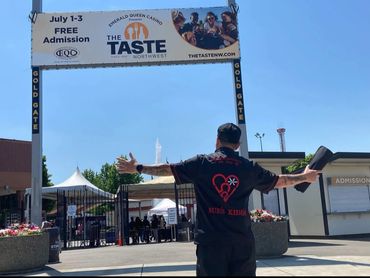 Chef Shawn Tibbitts representing Tibbitts @ Fern Hill at Taste of Tacoma.