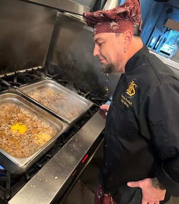 Chef Shawn Tibbitts at 1022 South J for a Tacoma food collaboration and community event.