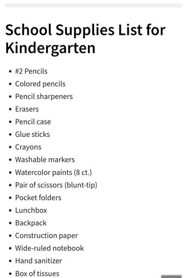 Supporting our youngest neighbors with essential school supply lists.